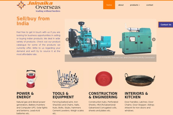 discover theme site design template sample