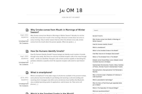 Elemin theme site design template sample