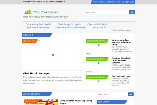 Mag2 theme site design template sample