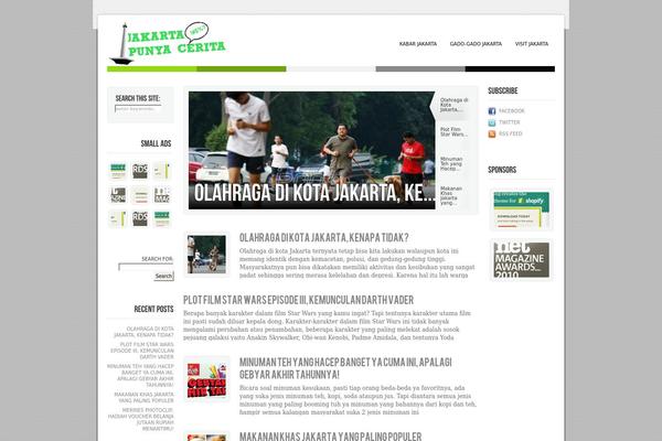 jakartapunyacerita.com site used Agency Theme