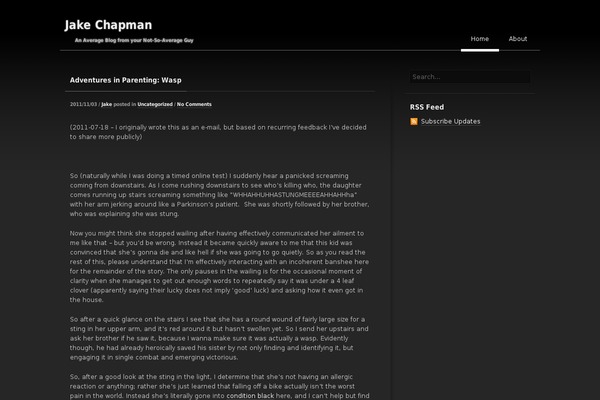SimpleDark theme site design template sample