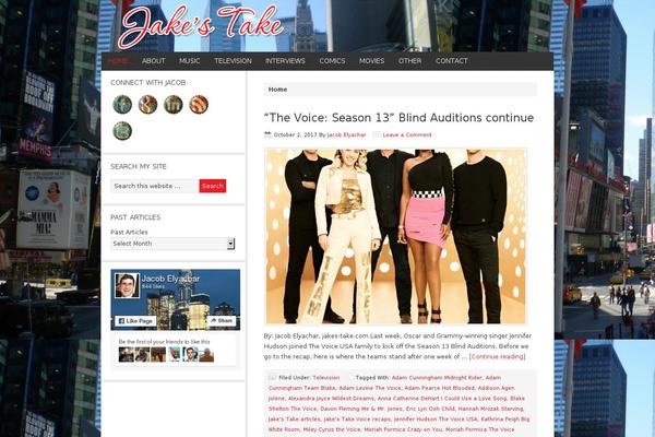 News theme site design template sample