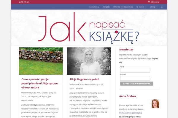Divi theme site design template sample