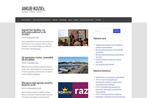 upTown theme site design template sample