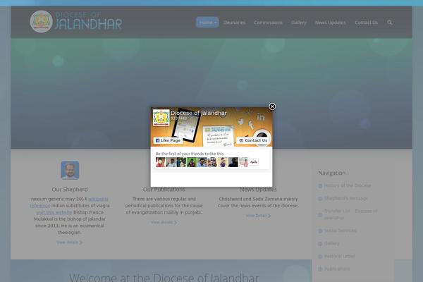 Site using Facebook Page Promoter Lightbox plugin