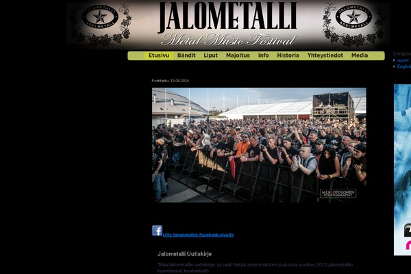 Fest theme site design template sample