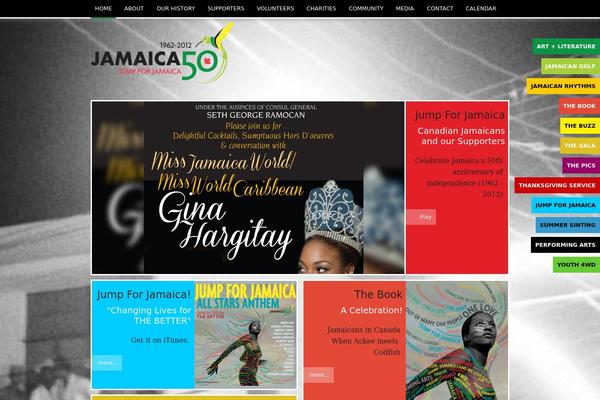 Jump theme site design template sample