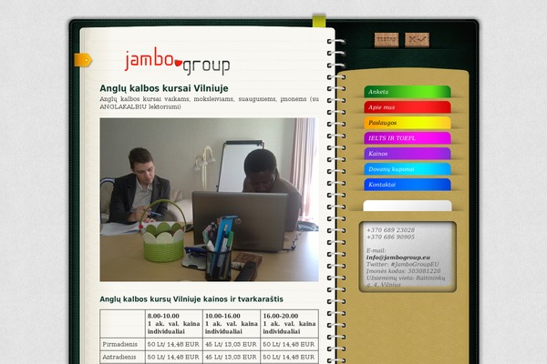 jambogroup.eu site used Dizainas