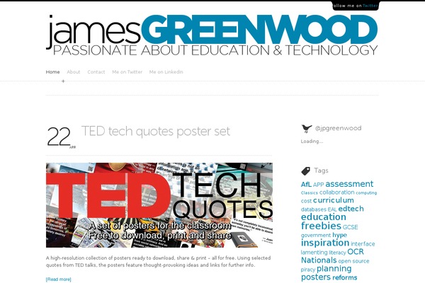 Typology theme site design template sample