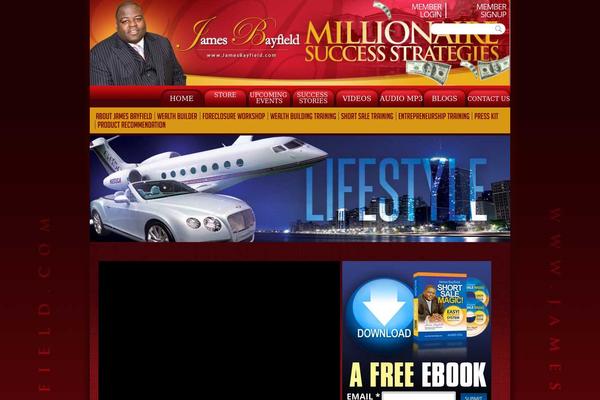 James theme site design template sample