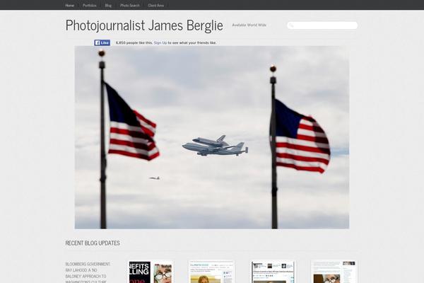 Reportage theme site design template sample