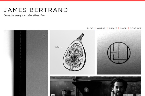 James theme site design template sample