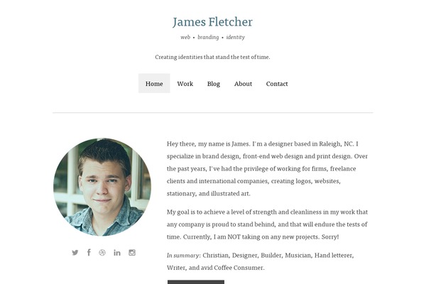 Thoughts theme site design template sample