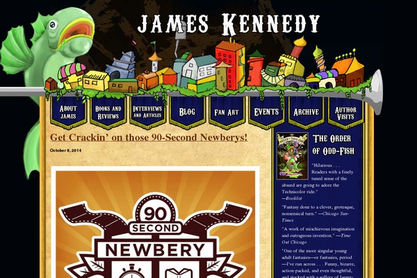 James theme site design template sample
