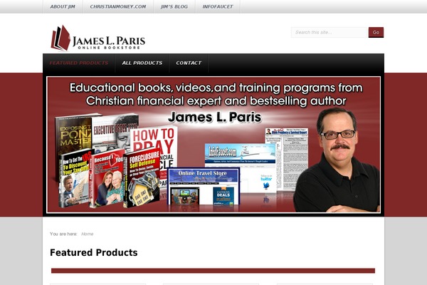 jameslparisbookstore.com site used Sukelius-magazine