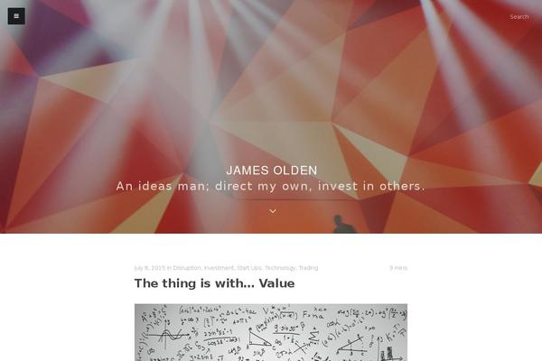 Typer theme site design template sample