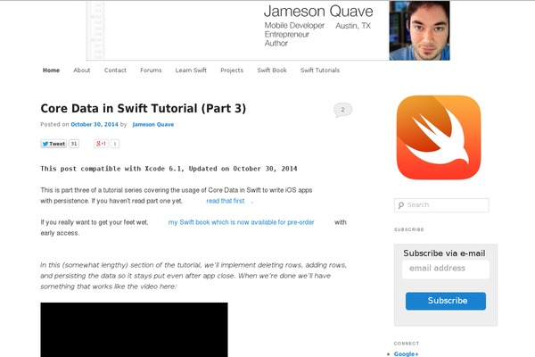 jamesonquave.com site used SimpleBasics