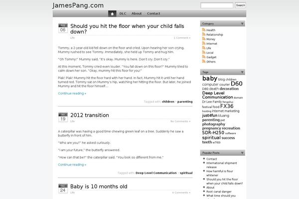 iBlog theme site design template sample