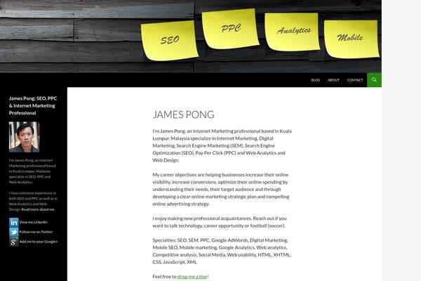 Twenty Fourteen theme site design template sample