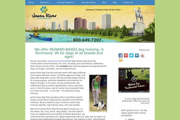 jamesriverdogtraining.com site used Caninetradegroup