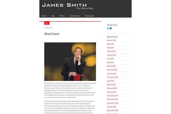 jamessmithcompany.com site used Tinyblog