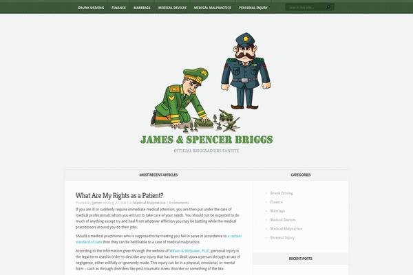 Aggregate theme site design template sample