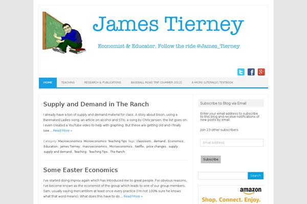 Iconic One theme site design template sample