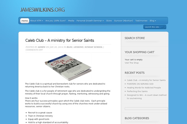 jameswilkins.org site used TheProfessional