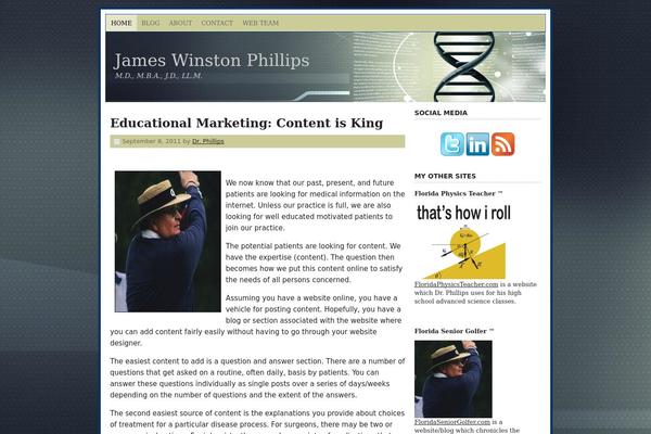 Prose theme site design template sample