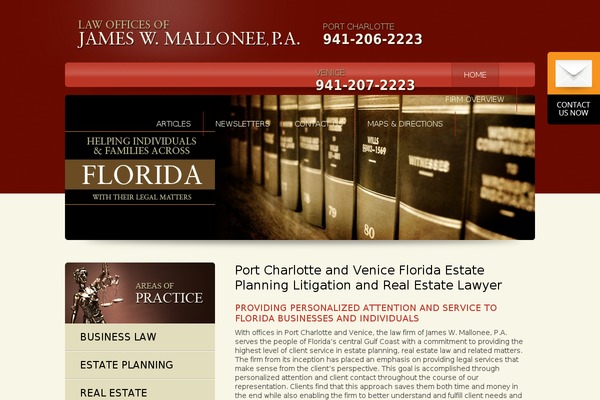 Universal theme site design template sample