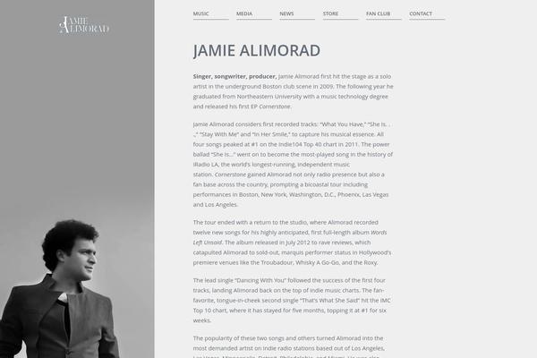 jamiealimorad.com site used Gig-wp