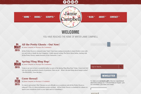 Vintage Immersed theme site design template sample