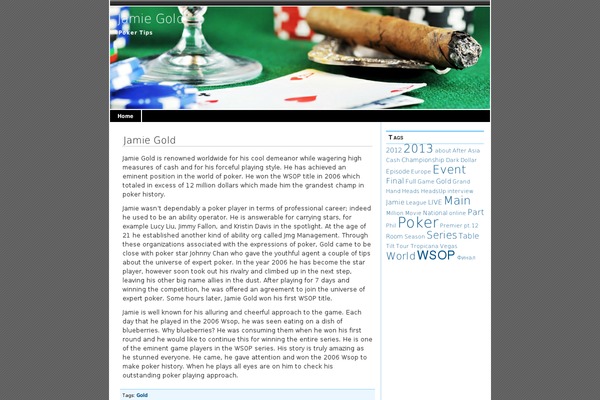 Default theme site design template sample