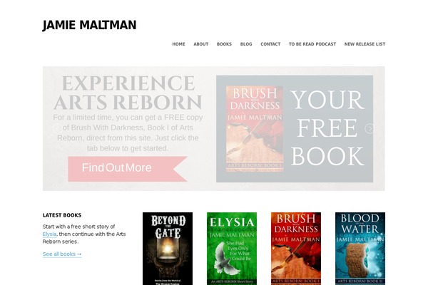 Ot-author theme site design template sample