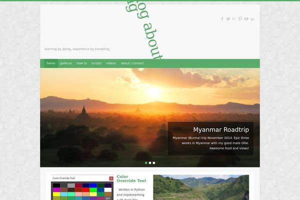 Travelify theme site design template sample