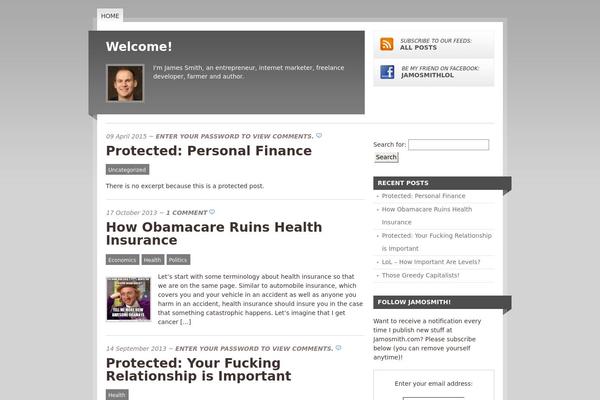 jamosmith.com site used Mainstream