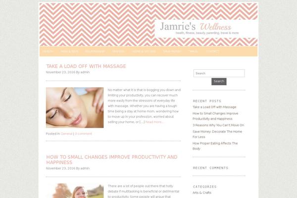 Geraldine theme site design template sample