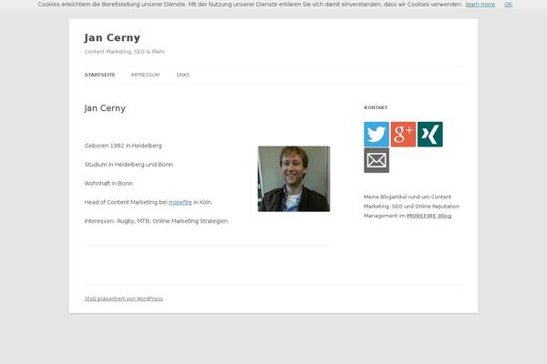 Site using Wp Cookie Choice plugin