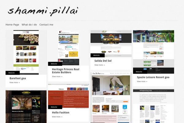 Gridly theme site design template sample