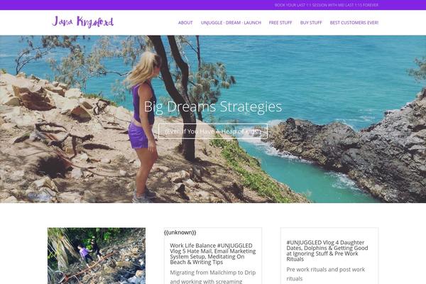 janakingsford.com site used Divi