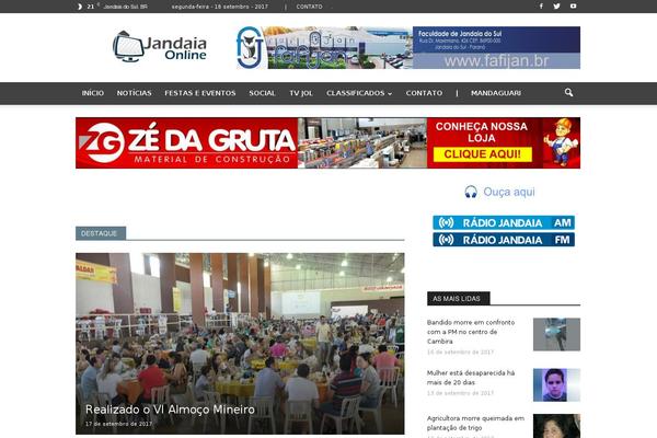 jandaiaonline.com.br site used Layout