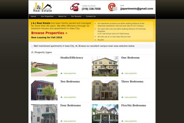 Jj theme site design template sample