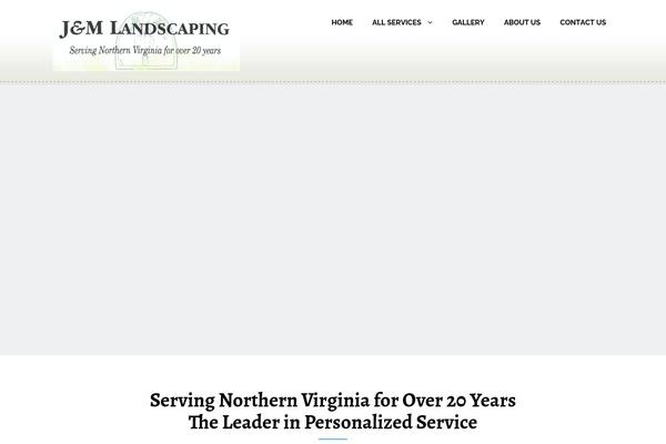 Landscape theme site design template sample