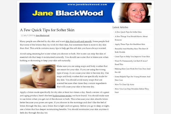 Prose theme site design template sample