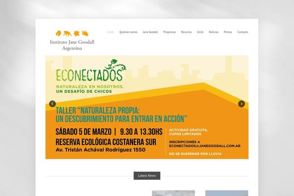 janegoodall.com.ar site used Widely