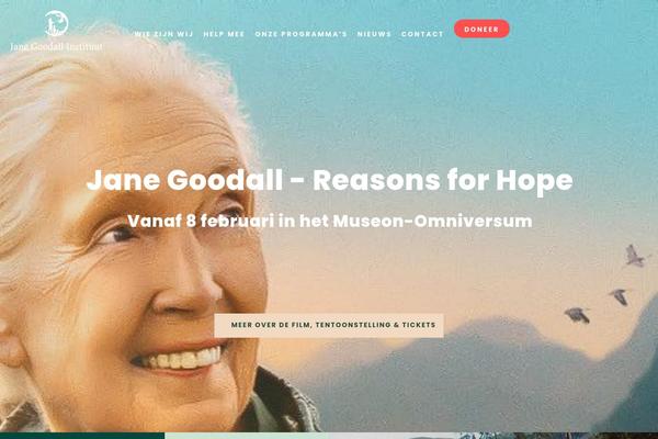 janegoodall.nl site used Chariti-child