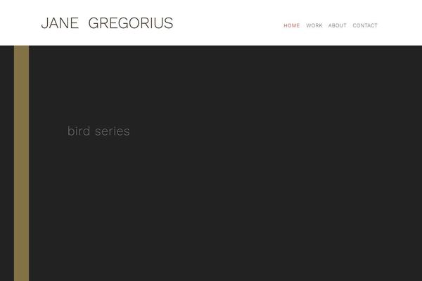 janegregoriusartist.com site used Yoo_gusto_wp