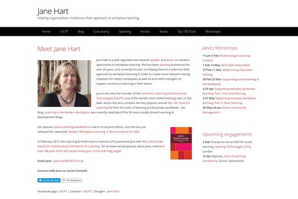 janehart.com site used Buddyboss