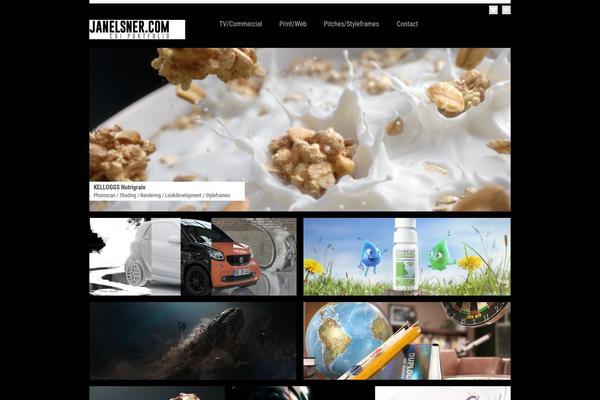 janelsner.com site used Minimalisttheme