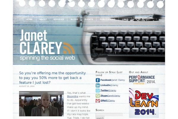 janetclarey.com site used Thesis16